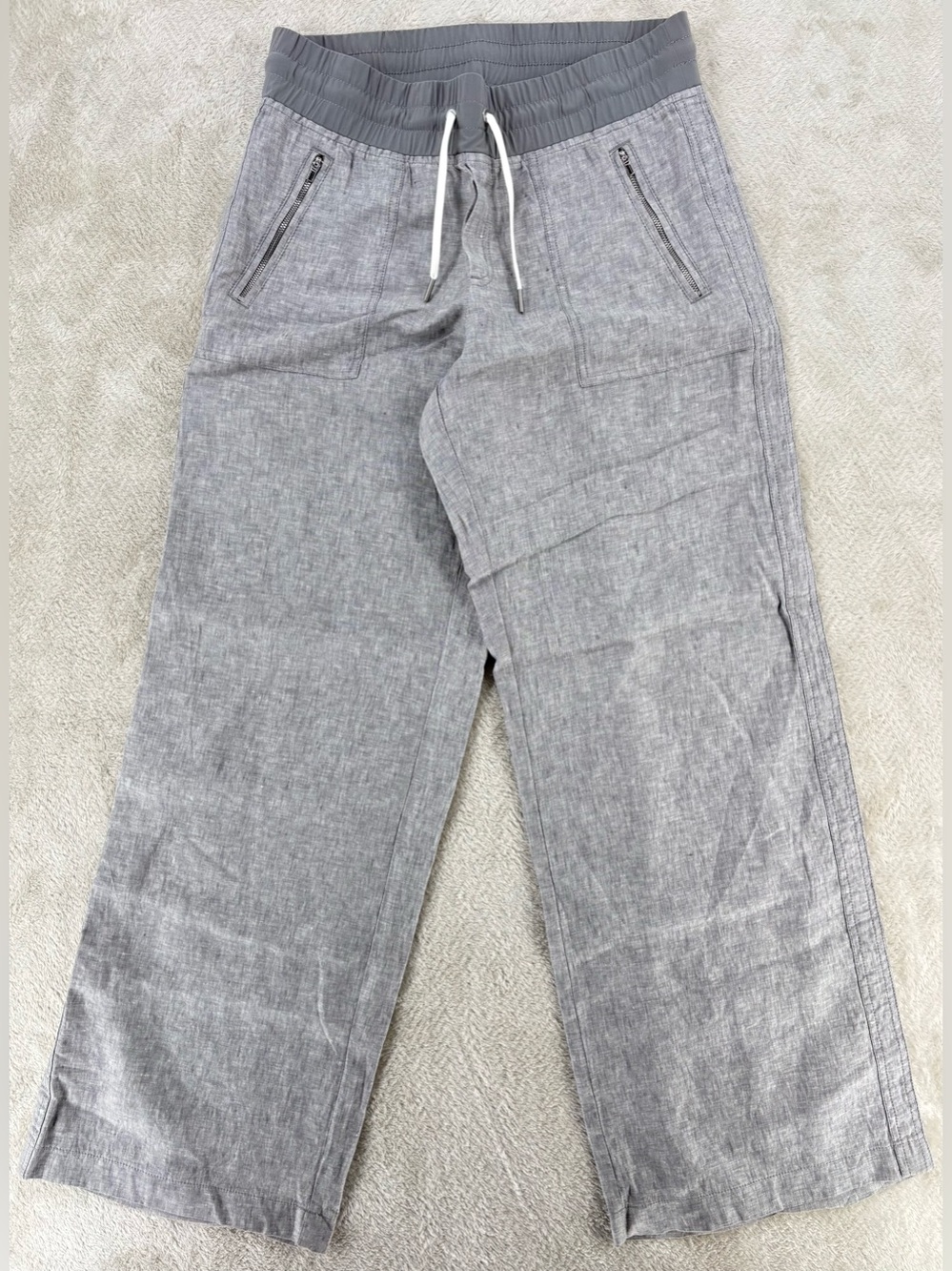 Athleta Cabo Linen Wide Leg Pant